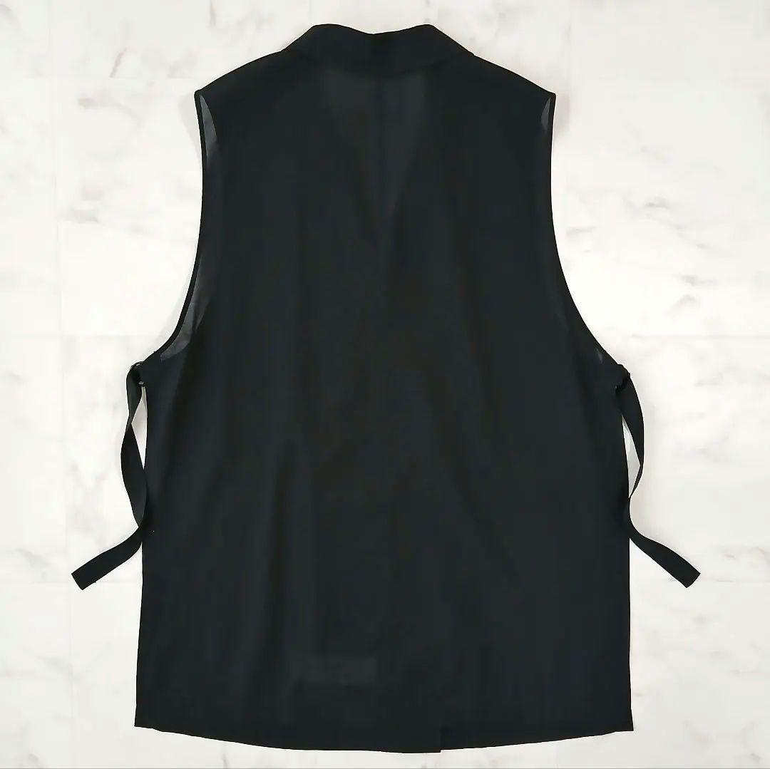 美品 23区 大きいサイズ 44 定価3万3千 シアー ロングジレ サイドベルト