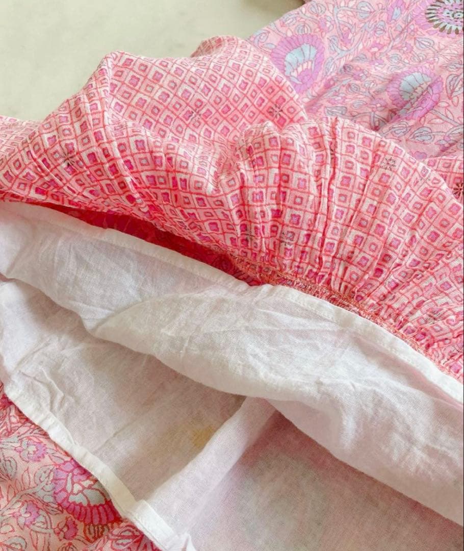 NE QUITTEZ PAS　コットンエスニックプリントワンピース