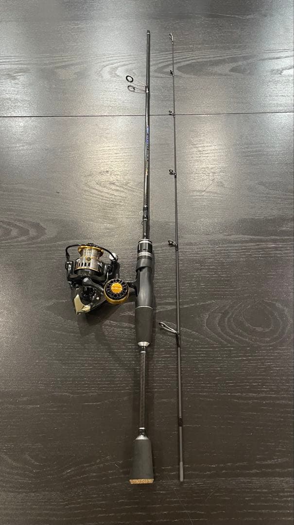 アジングセット2ピーススピニングロッド&2000番リール・ダイワ月下美人ワーム付