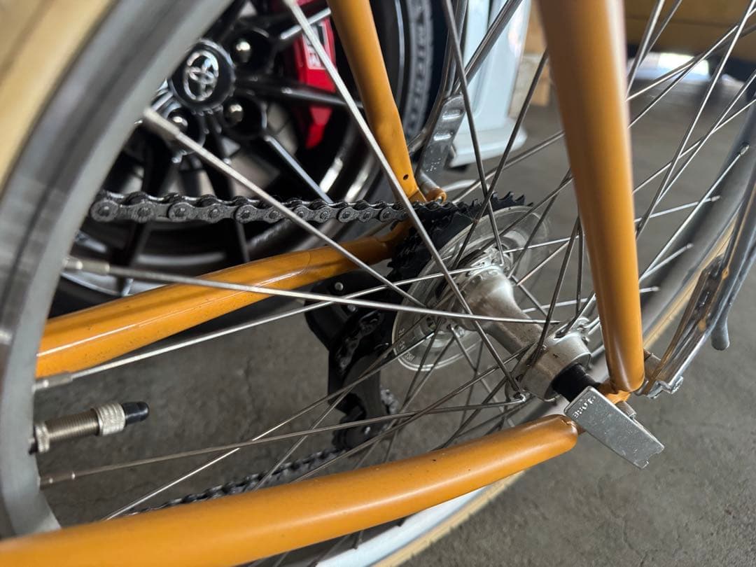 Tokyobike CALIN マスタードカラー 前かご＆リアキャリア付き