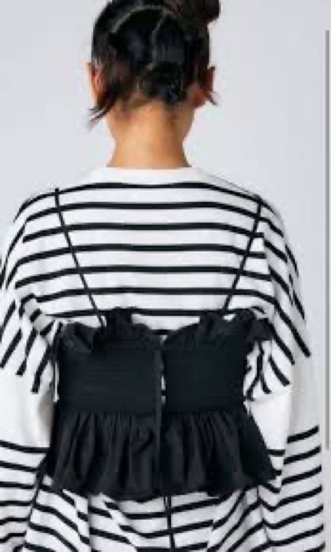 ENFOLD エンフォルド ストレッチタフタ　ビスチェ