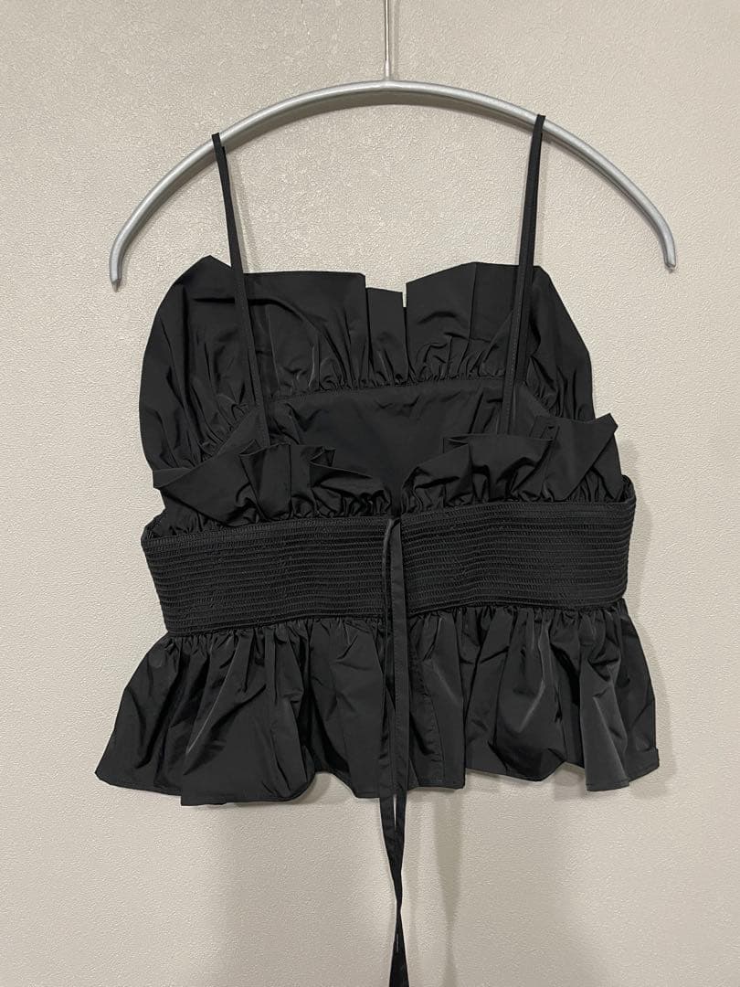 ENFOLD エンフォルド ストレッチタフタ　ビスチェ