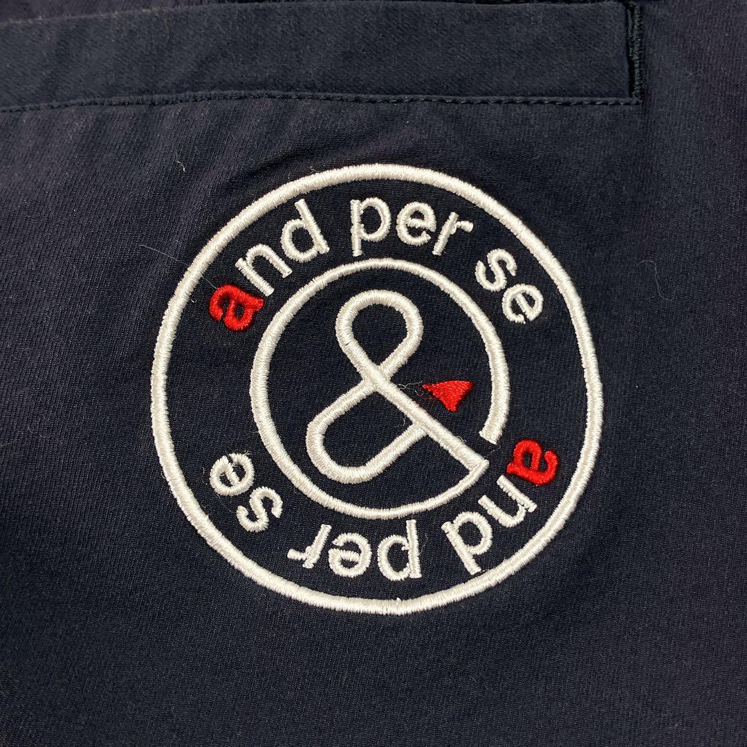 ✨美品✨アンパスィ　ゴルフウェア　メンズ　パンツ　ネイビー　L ストレッチ