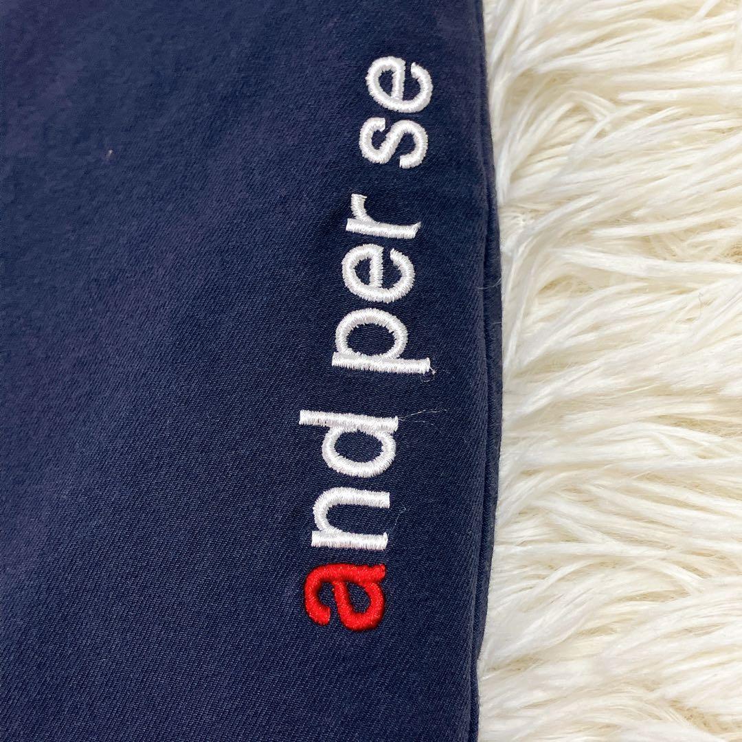 ✨美品✨アンパスィ　ゴルフウェア　メンズ　パンツ　ネイビー　L ストレッチ