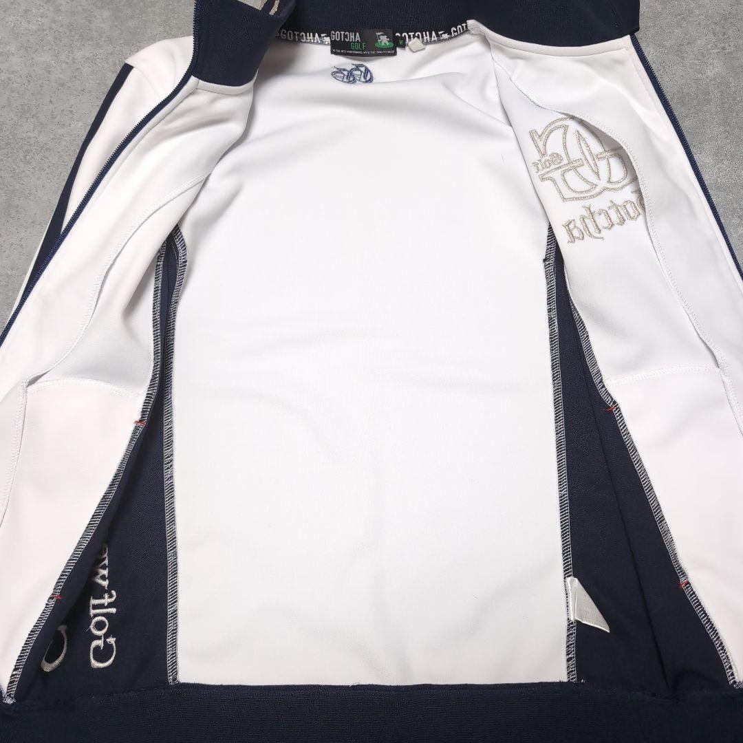 美品　GOTCHA GOLF メンズゴルフジャケット ジャージ　ロゴ刺繍　M