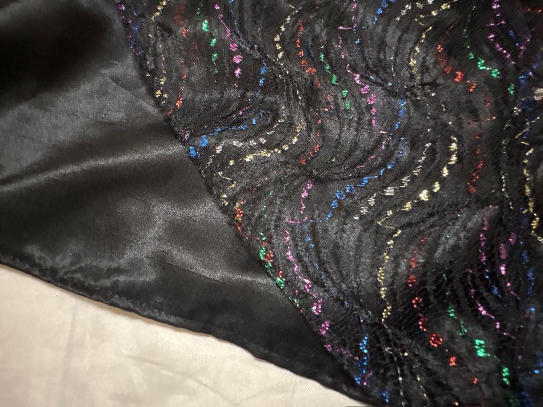 社交ダンス　ドレス　衣装　パーティ　鮮やか　ブラック　レース　キラキラ　韓国製