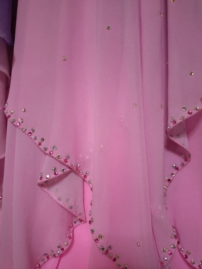 社交ダンスドレス 紫とピンク