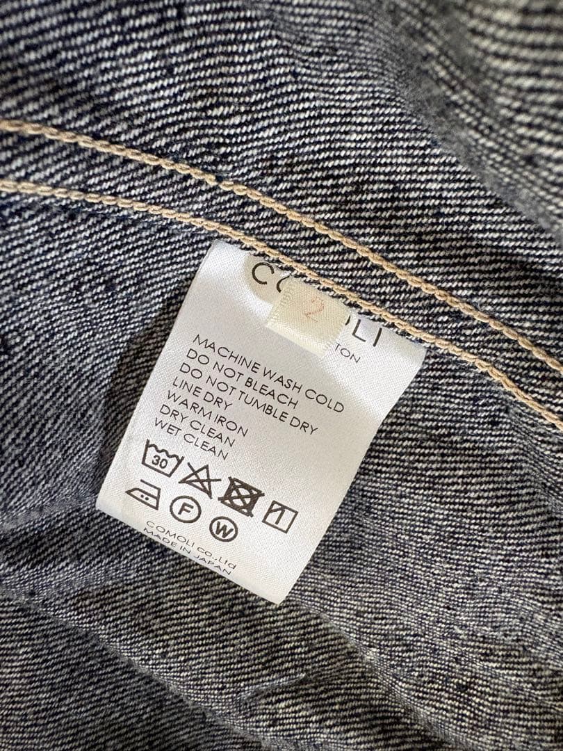【極美品】COMOLI 24AW 1st デニムジャケット　サイズ2