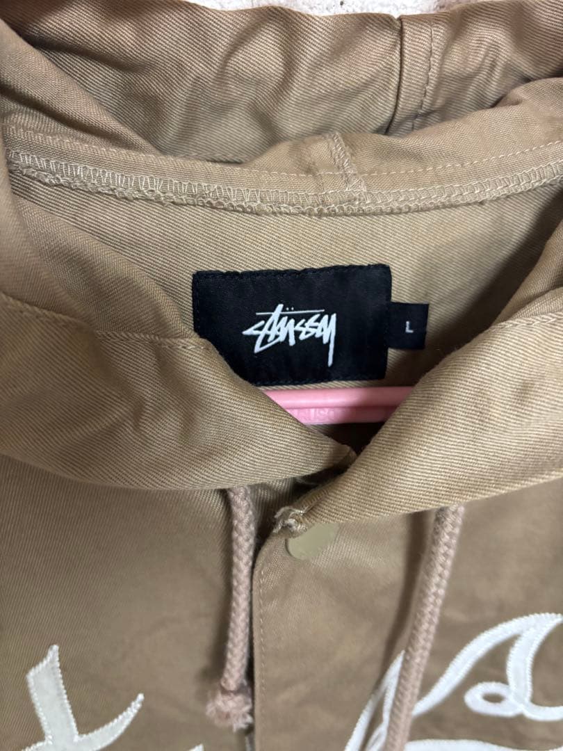 Stussy ベージュ　ライト　ジャケット Lサイズ