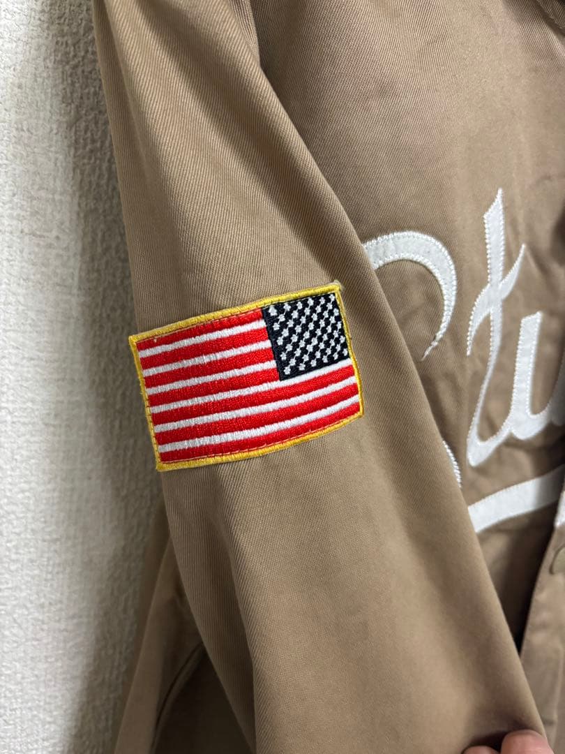 Stussy ベージュ　ライト　ジャケット Lサイズ