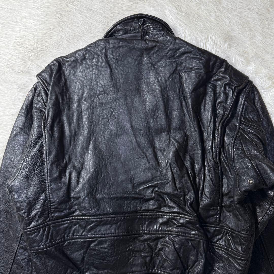 【胸タグ】AVIREX G-1 フライトレザージャケット L ブラック A2