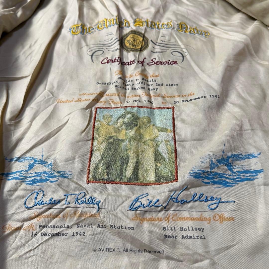 【胸タグ】AVIREX G-1 フライトレザージャケット L ブラック A2