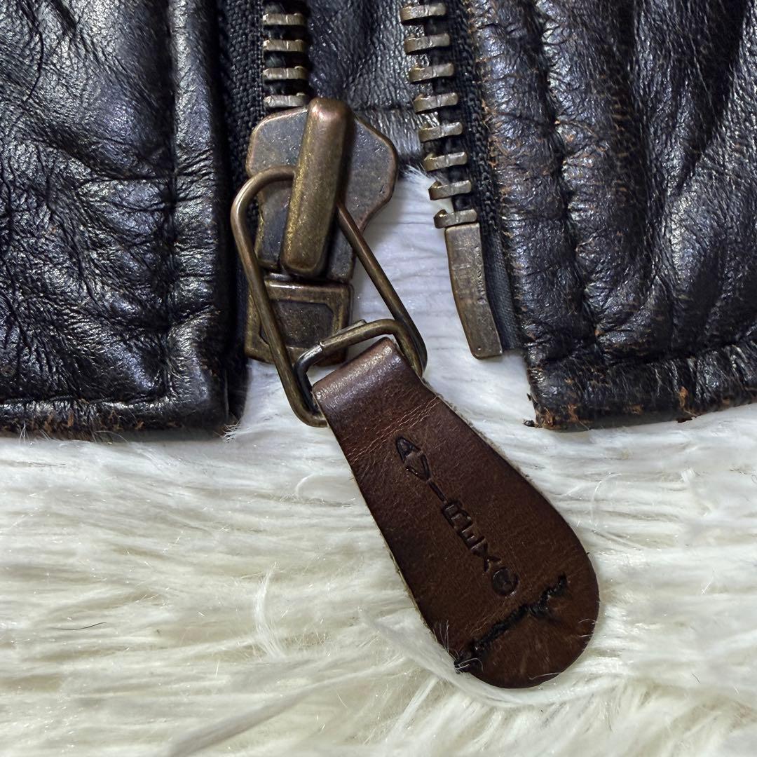 【胸タグ】AVIREX G-1 フライトレザージャケット L ブラック A2