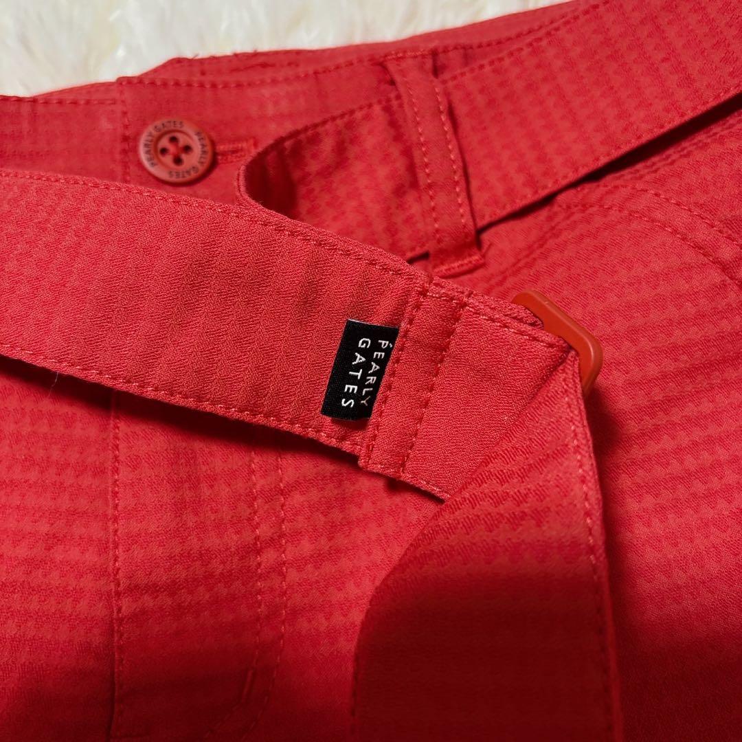 パーリーゲイツ　イーエックス ストレッチ ショートパンツ赤