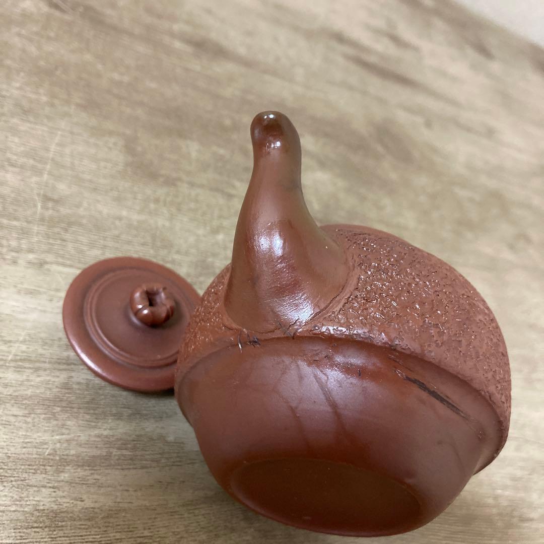 備前　古備前　小茶器　朱泥　石目肌　茶道具　煎茶時代　古美術　宝瓶　湯呑