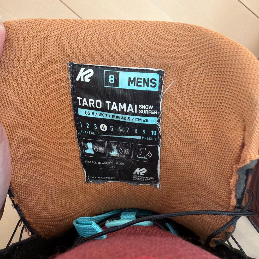 23-24 K2 TARO TAMAI SURFER スノーボードブーツ