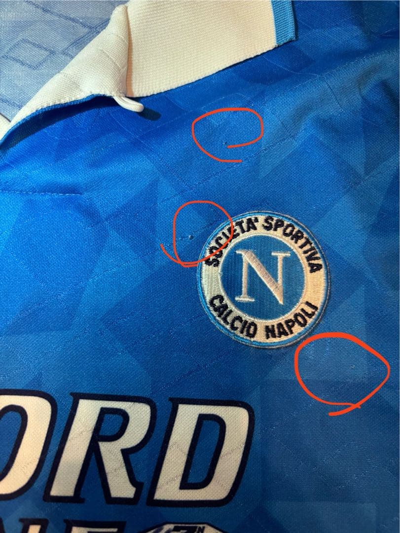 ナポリ 94/95 ユニフォーム マラドーナ セリエA Napoli