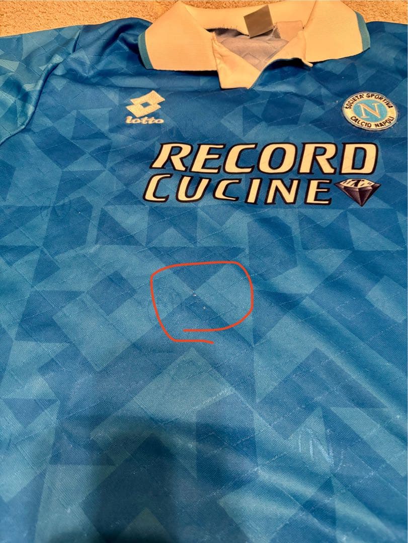 ナポリ 94/95 ユニフォーム マラドーナ セリエA Napoli