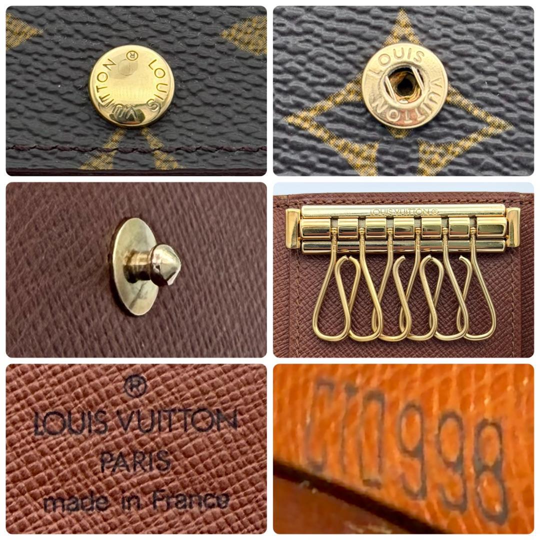 美品 ルイヴィトン モノグラム ミュルティクレ6 キーケース 6連 箱付き