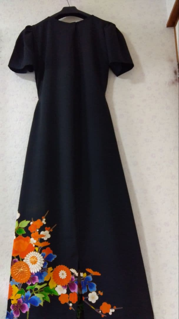 留袖リメイクドレス