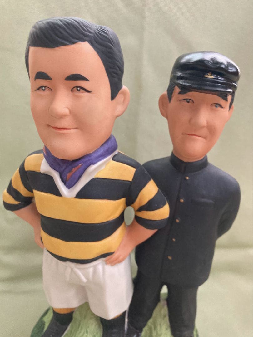 慶應義塾大学ラグビー・学生人形　「若き血」オルゴール付き