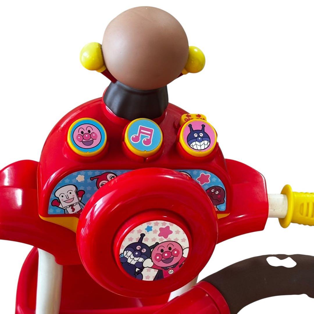 ブザー付き おでかけ三輪車 それいけ！アンパンマン デラックス 赤