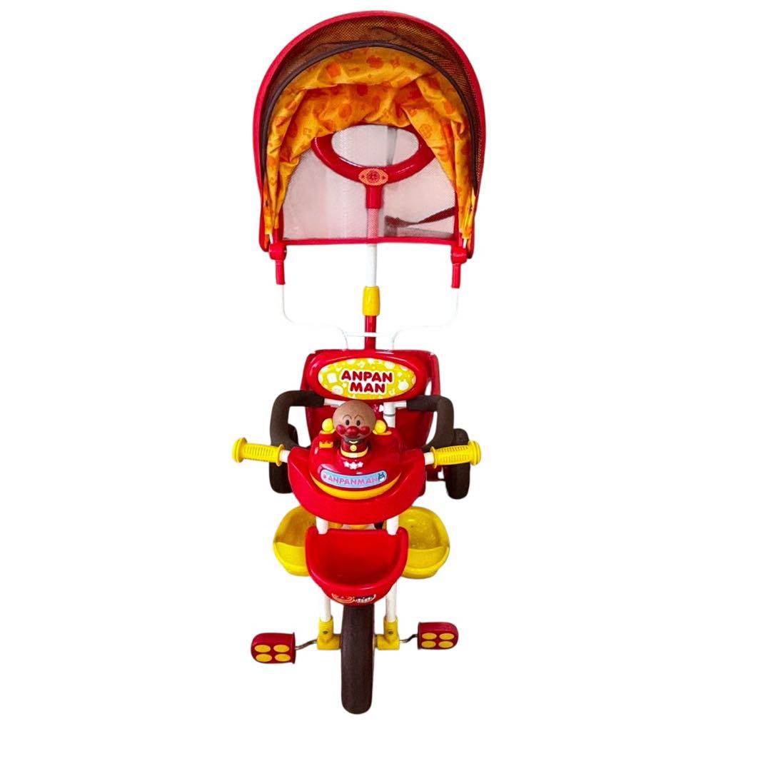 ブザー付き おでかけ三輪車 それいけ！アンパンマン デラックス 赤
