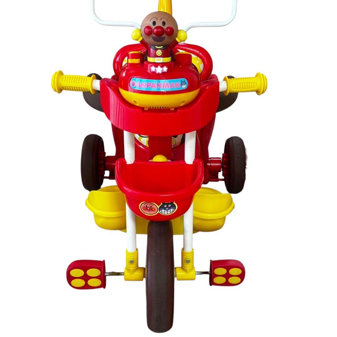 ブザー付き おでかけ三輪車 それいけ！アンパンマン デラックス 赤