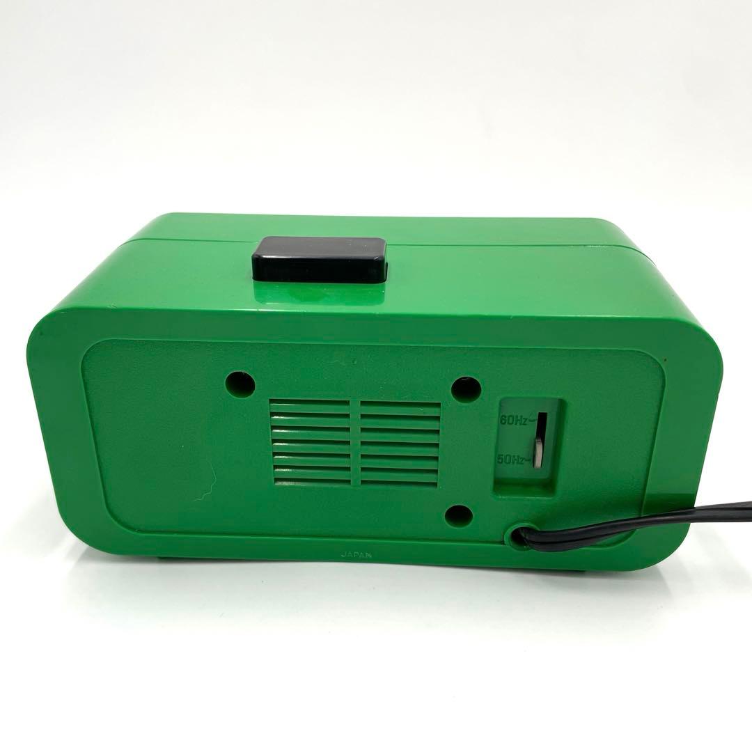 希少 SEIKO DP666 レトロ パタパタ時計 デジタルアラーム時計 緑