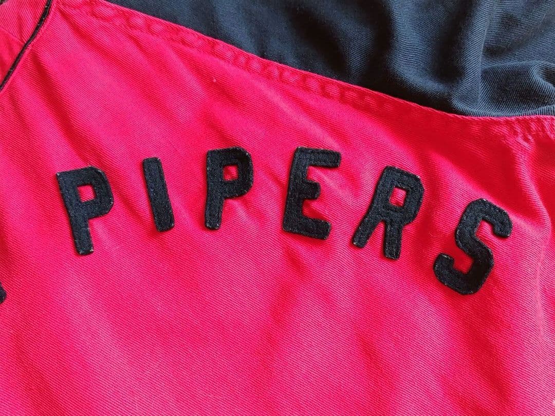 50sヴィンテージ/ラグランスリーブ黒×赤ツートンカラーベースボールシャツ希少