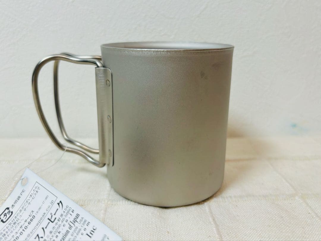 スノーピーク テーブルウェアーセットL ・チタンダブルマグ300