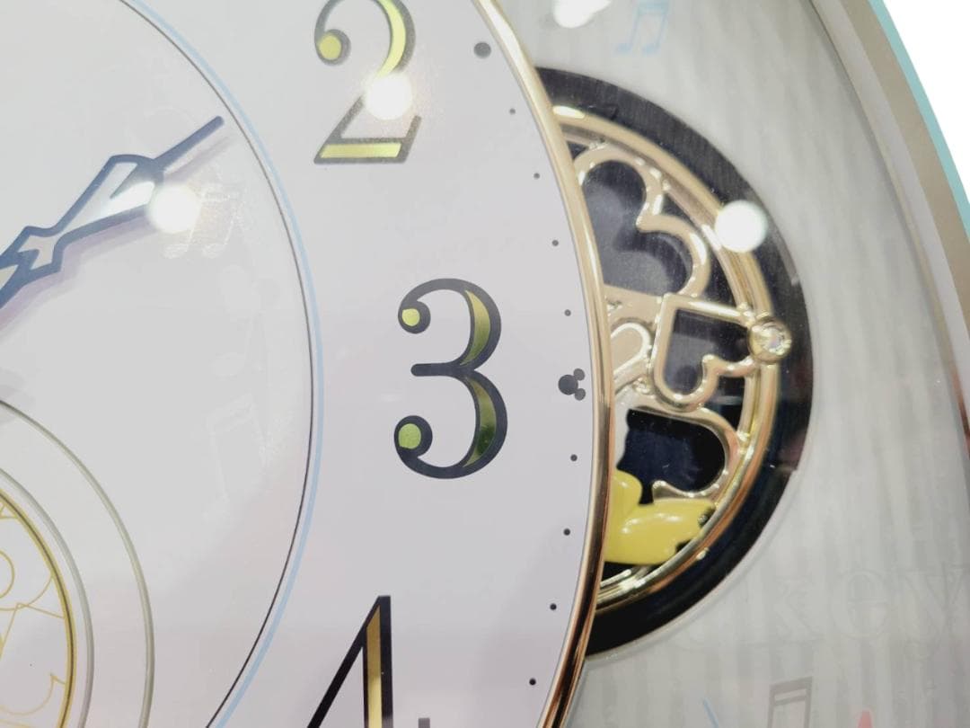 RHYTHM電波からくり時計掛け時計ミッキー＆フレンズM509 4MN509MC