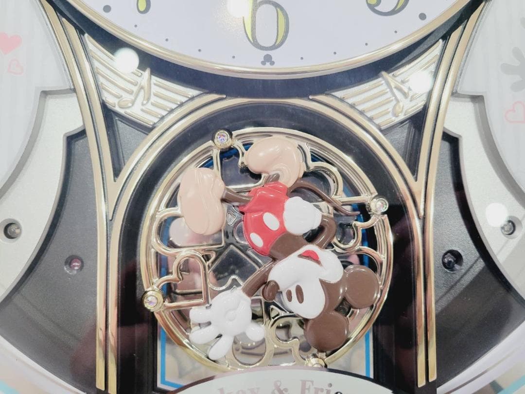 RHYTHM電波からくり時計掛け時計ミッキー＆フレンズM509 4MN509MC
