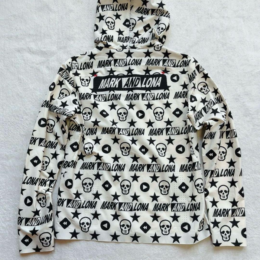 美品　マークアンドロナ　セットアップ　ジャケット　スカート　パーカー　白　総柄