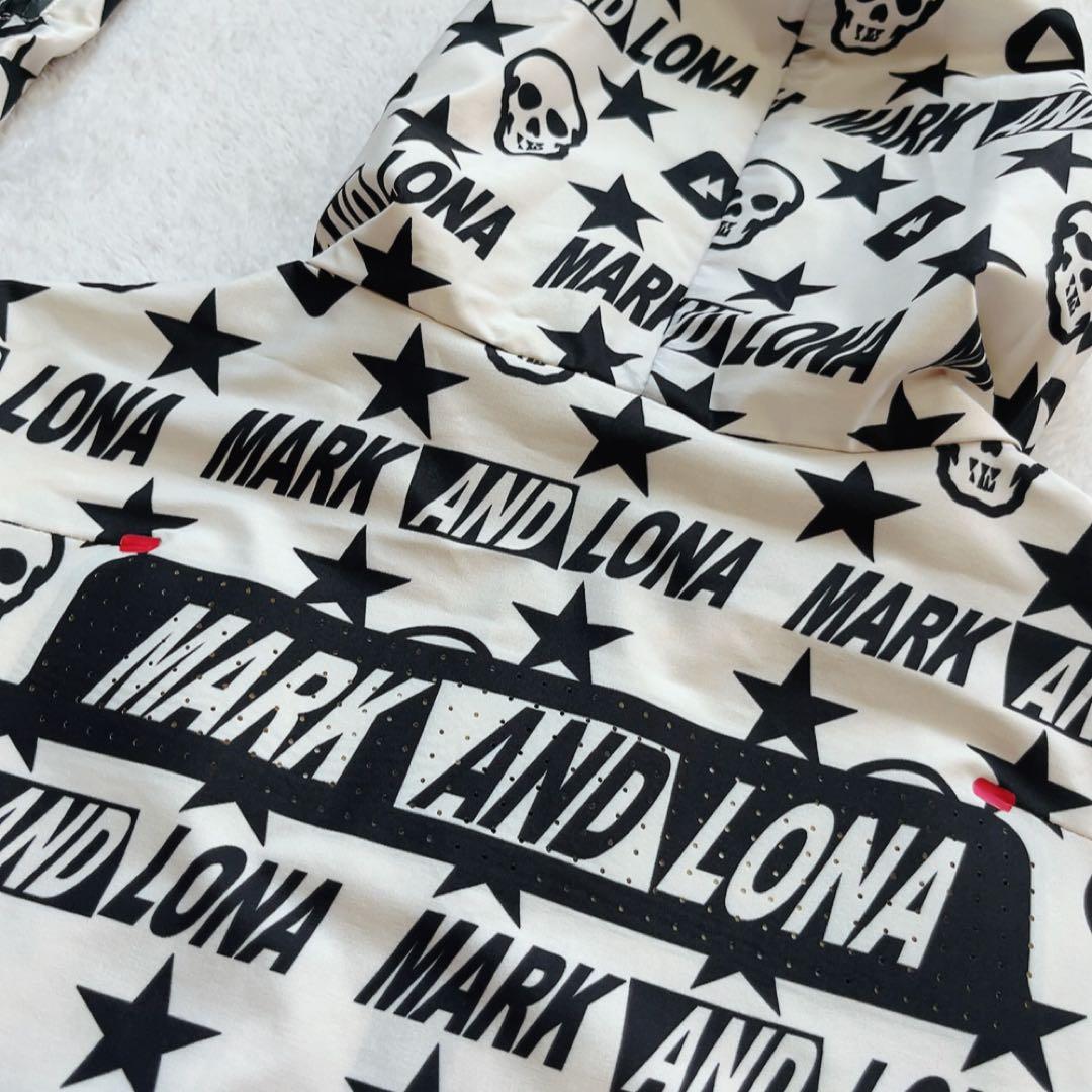 美品　マークアンドロナ　セットアップ　ジャケット　スカート　パーカー　白　総柄