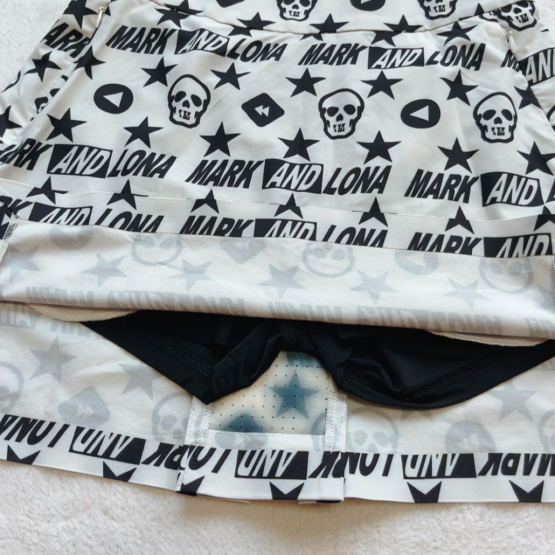 美品　マークアンドロナ　セットアップ　ジャケット　スカート　パーカー　白　総柄