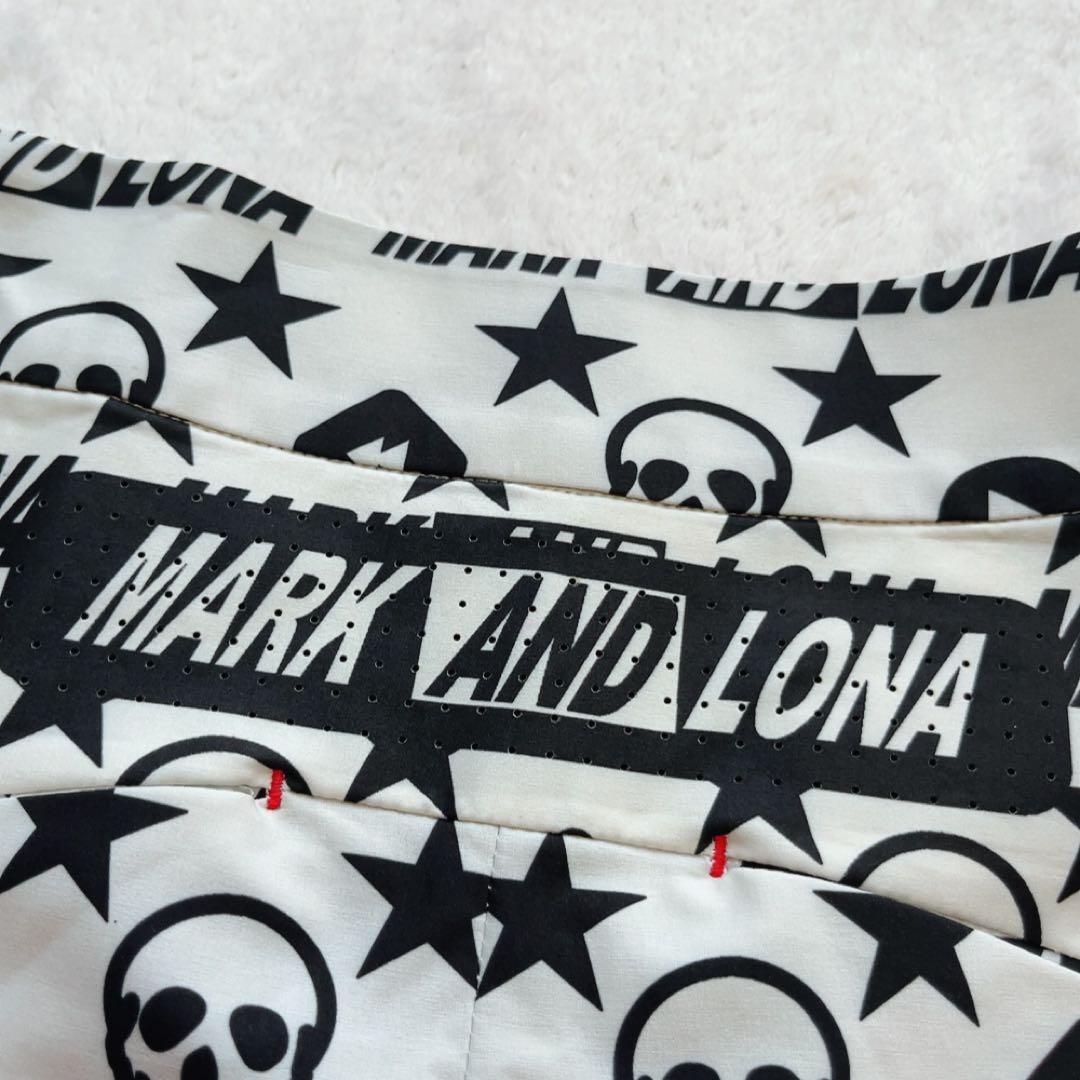 美品　マークアンドロナ　セットアップ　ジャケット　スカート　パーカー　白　総柄