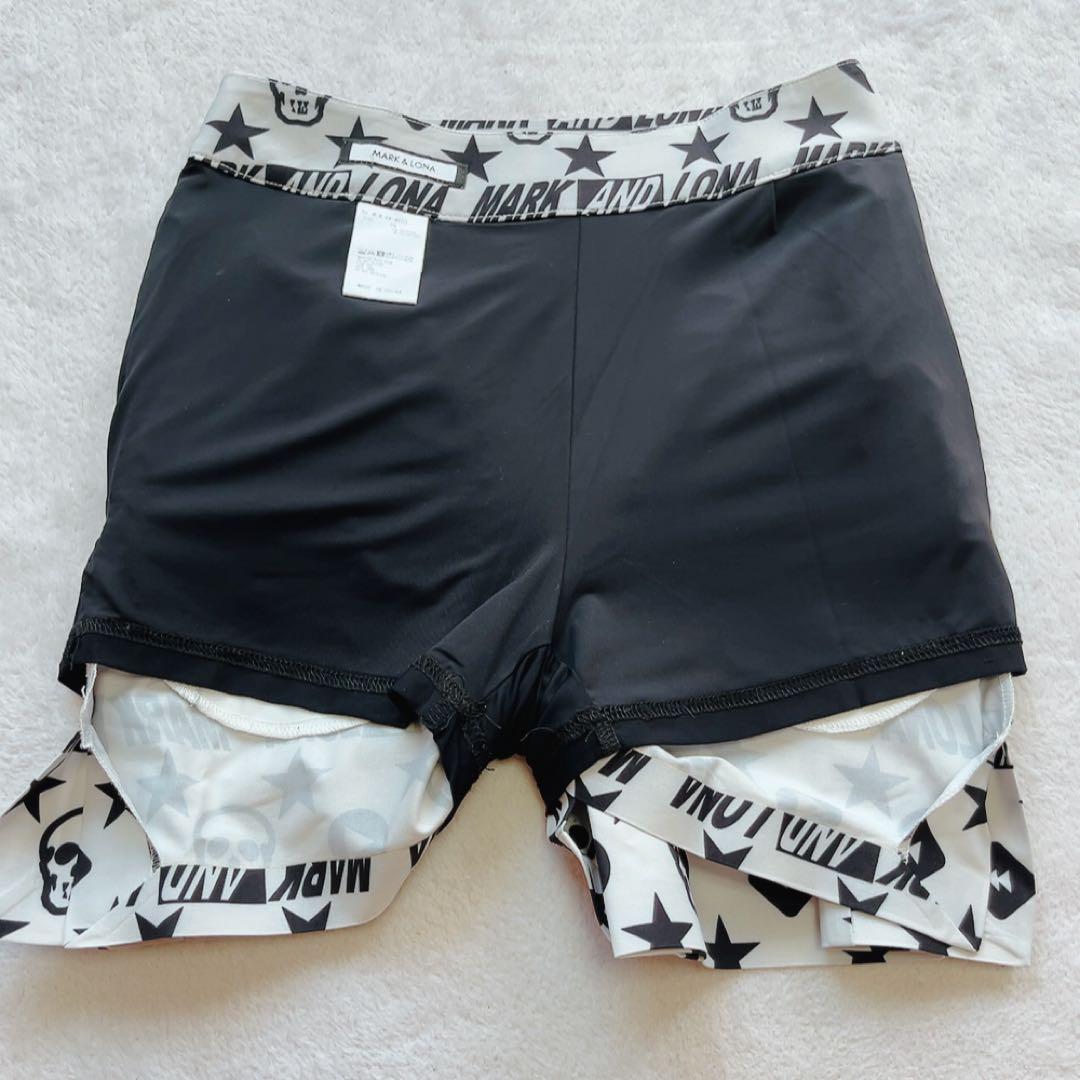 美品　マークアンドロナ　セットアップ　ジャケット　スカート　パーカー　白　総柄