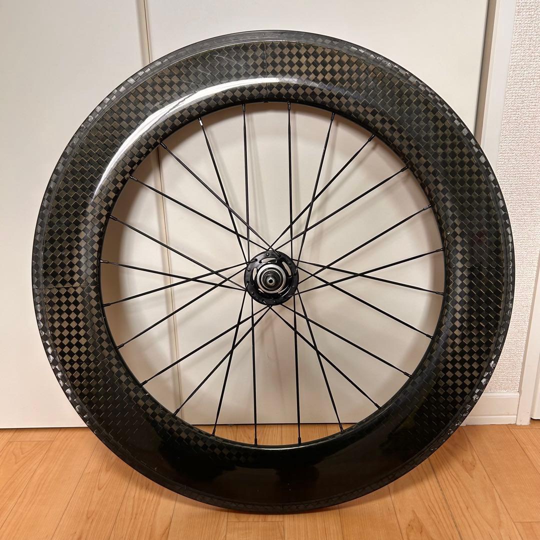 88mmカーボンホイール（リア）両切り　クリンチャー※オマケ付き