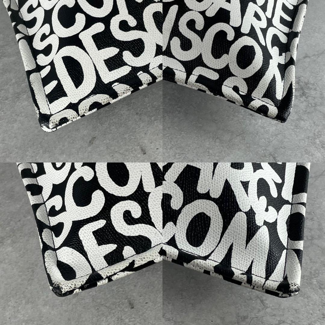 極美品✨COMME des GARCONS トートバッグ 総柄 PVC A4 黒