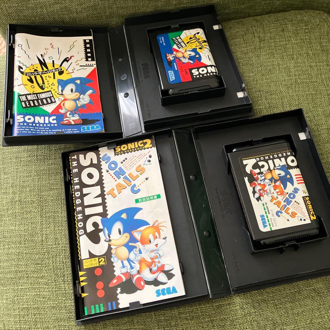 メガドライブ　ソフト　ソニック・ザ・ヘッジホッグ1、2