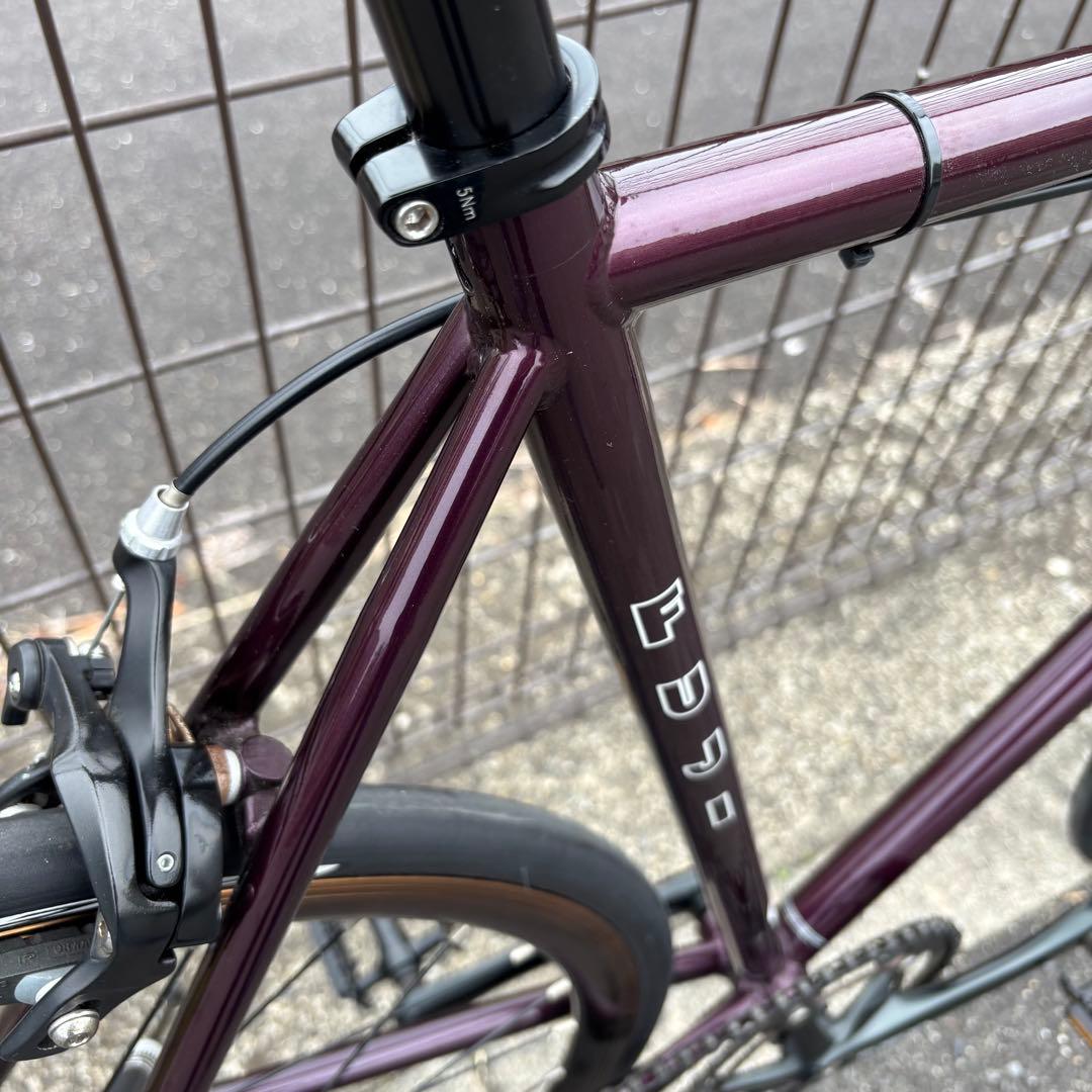 FUJI FEATHER クロモリ ピスト 54 ディープパープル