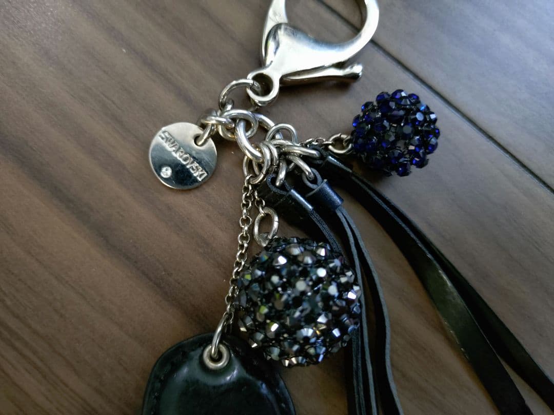 ANTEPRIMA ビーズパーティーバッグ ゴールド/ブルーポーチ