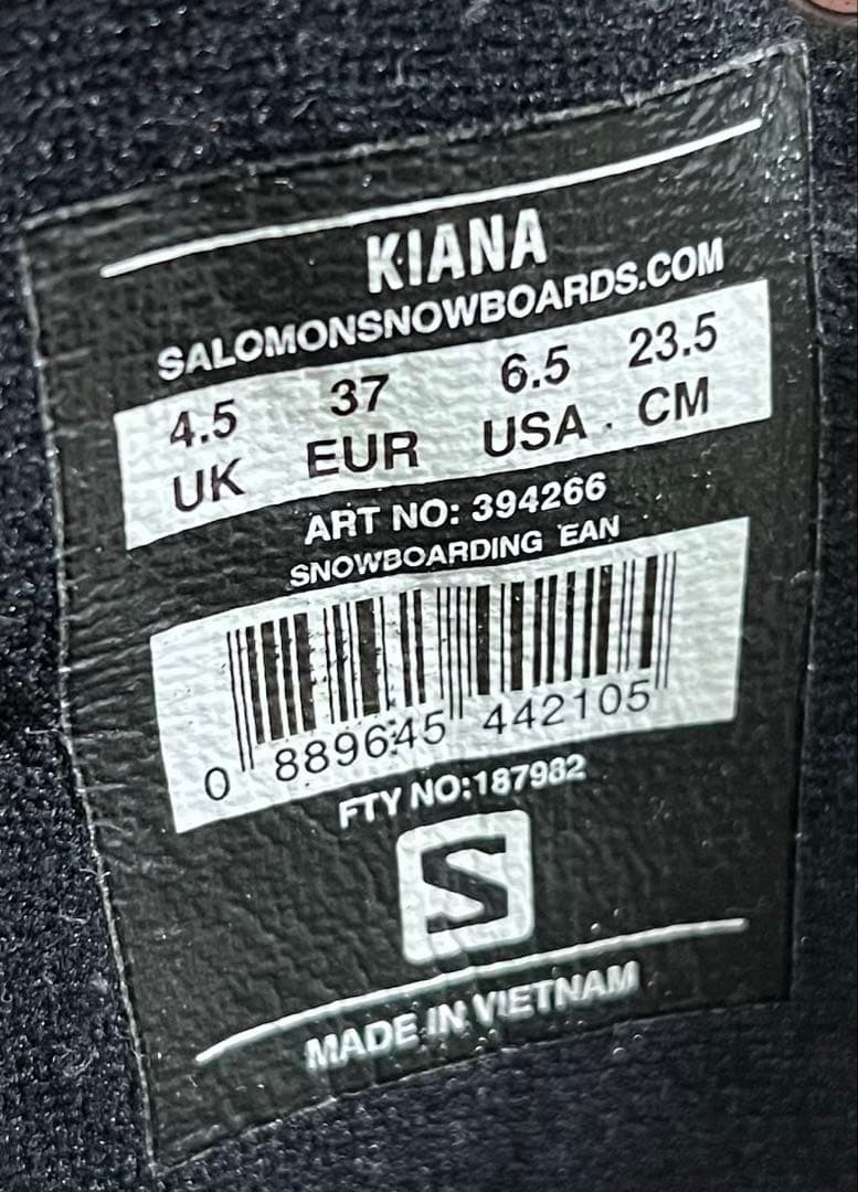 【即日発送】SALOMON サロモン スノボ KIANA キアナ23.5cm