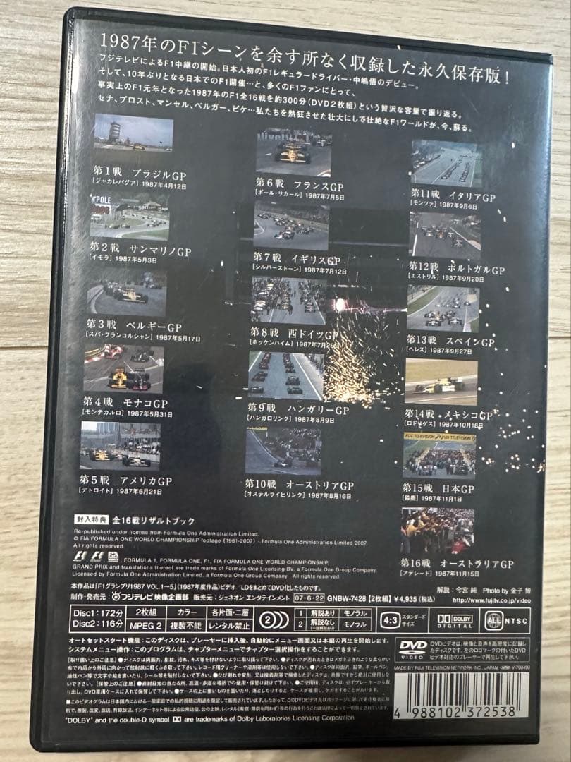 フジテレビF1 LEGENDS F1 GRAND PRIX 1987