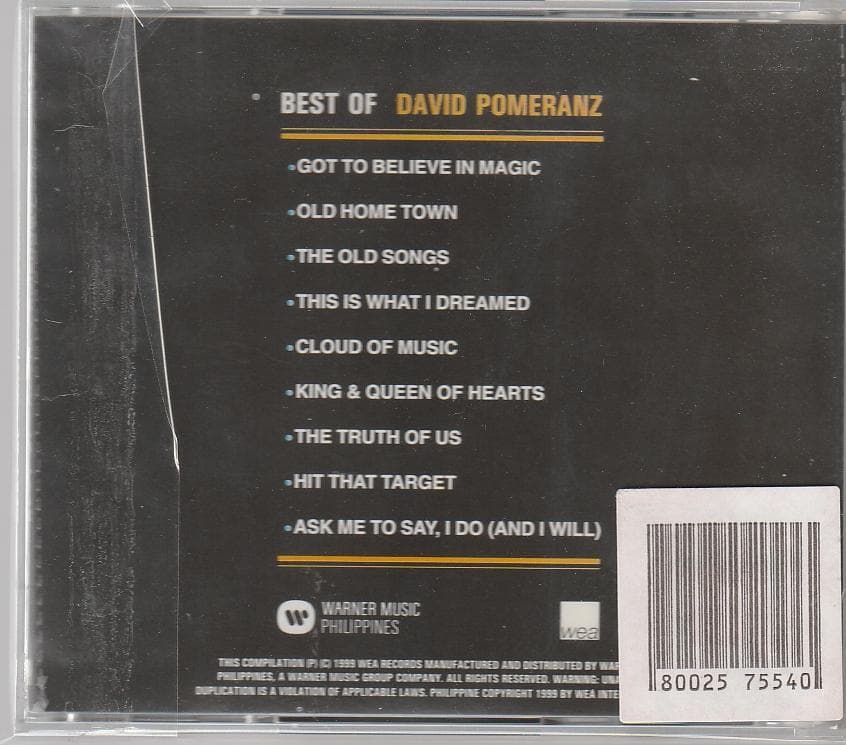 洋楽 David Pomeranz Best of David Pomeranz cd