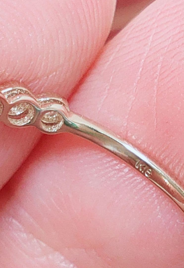 新作 未使用品 k18 天然モルガナイト ダイヤモンド リング