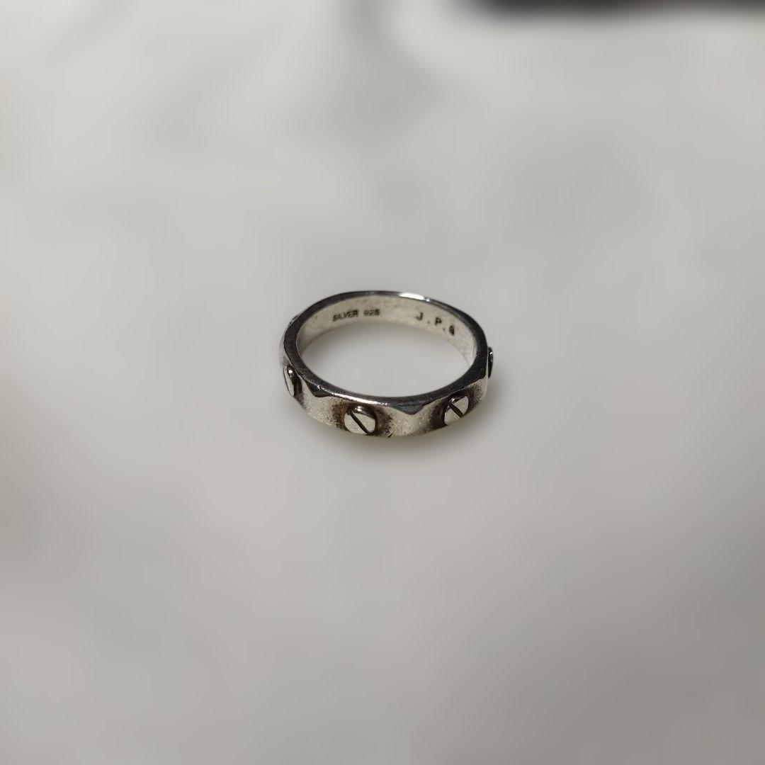 ジャンポールゴルチエ。SILVER925 。シルバー製リング、指輪。8号。①
