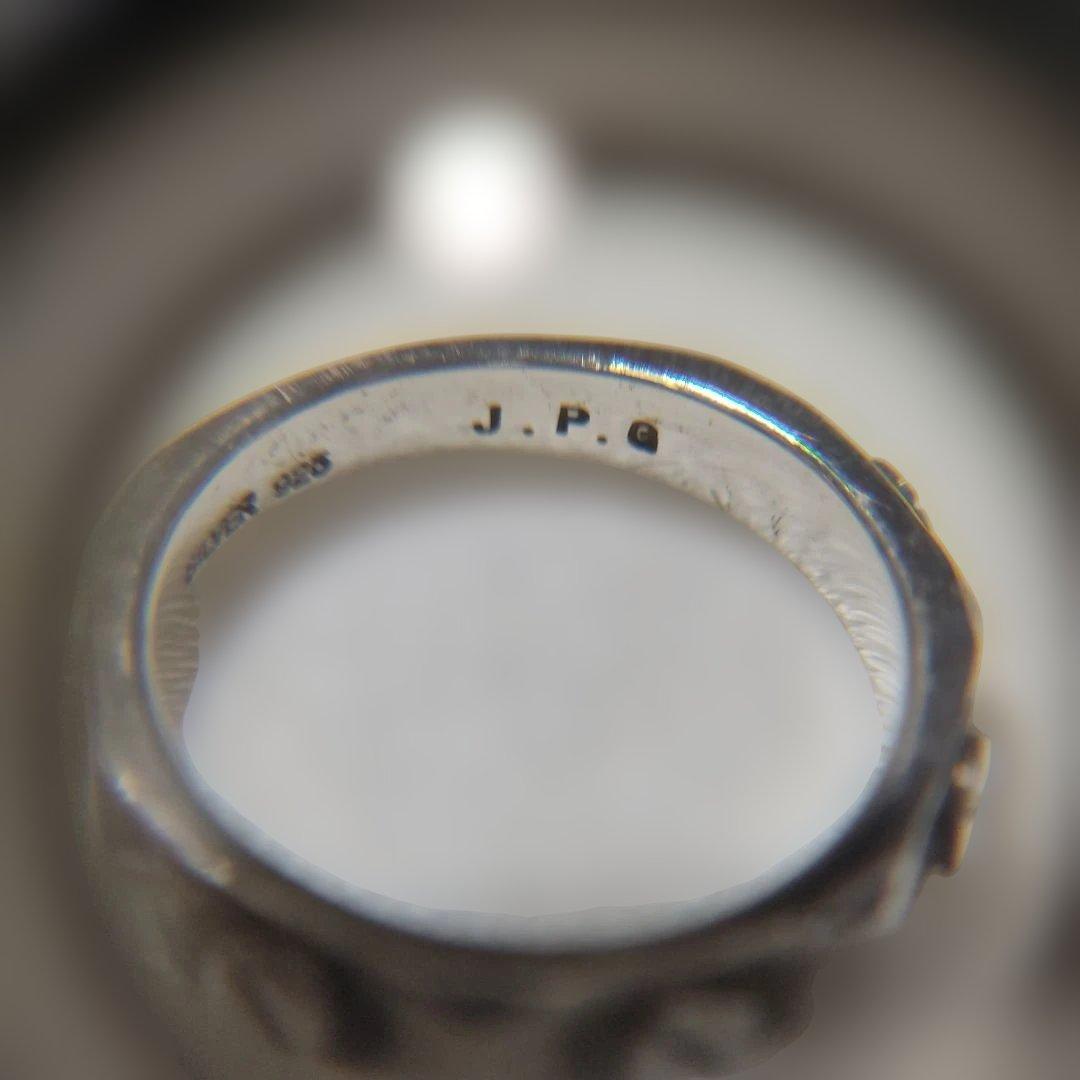 ジャンポールゴルチエ。SILVER925 。シルバー製リング、指輪。8号。①