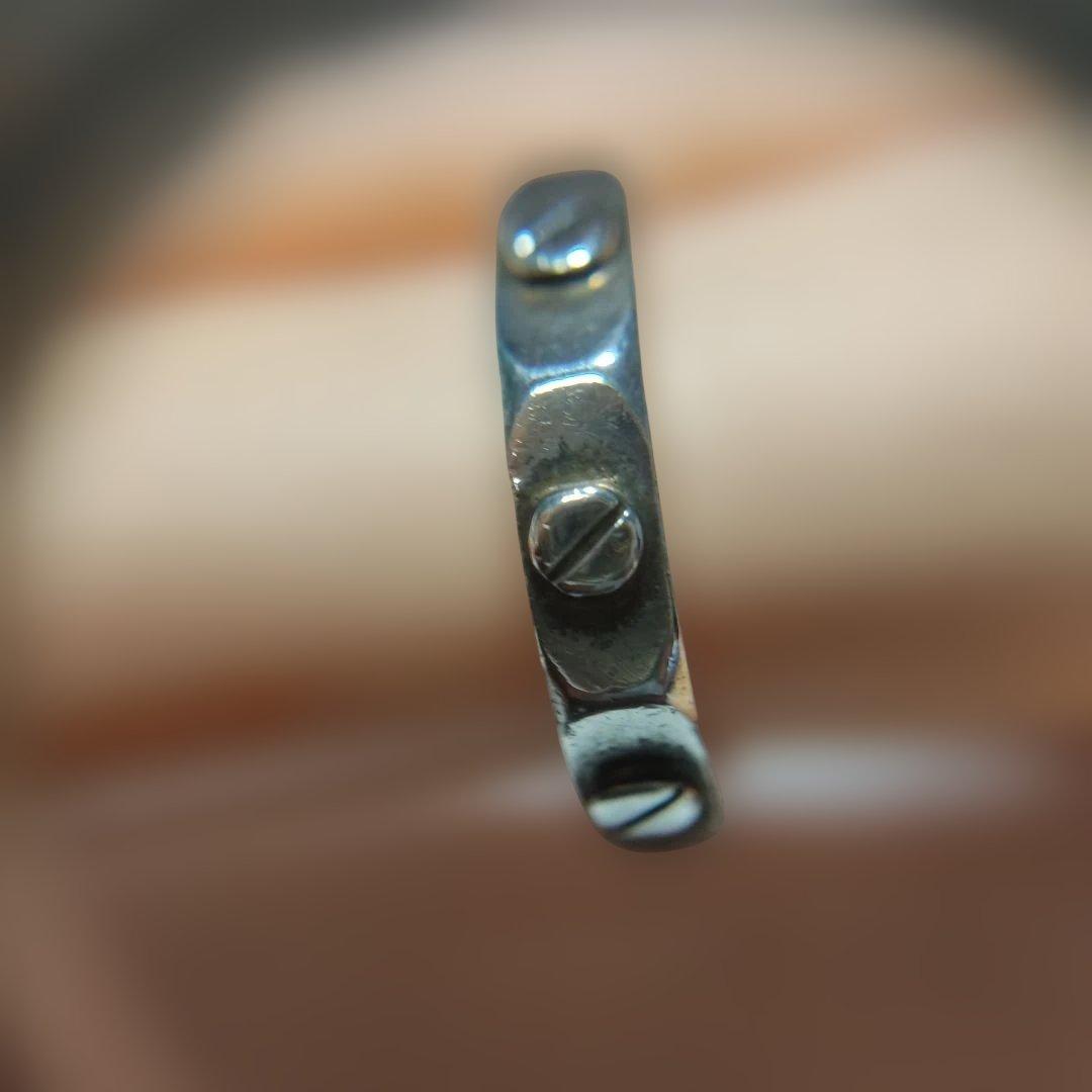 ジャンポールゴルチエ。SILVER925 。シルバー製リング、指輪。8号。①